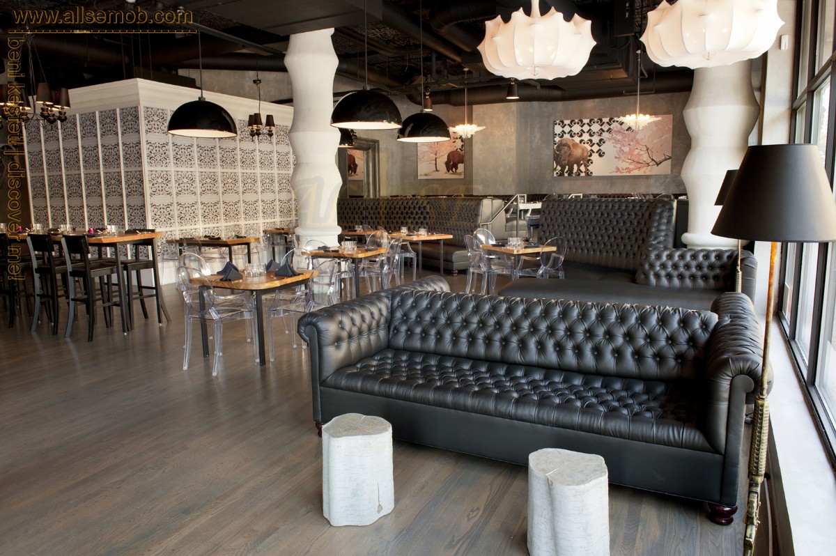 Cafe Bar Otel Lüks Chester Koltuk Üretimi Baklava Dilimli Koltuklar