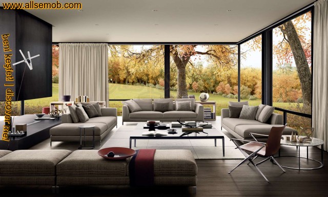 Dekoratif Creatif Lüks Modern Salon Oturma Grubu Tasarımı